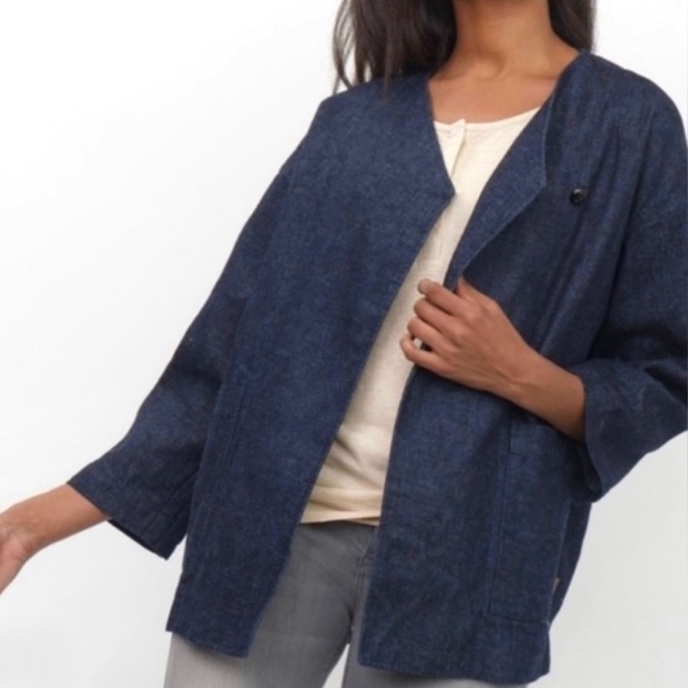 RARE•ROOTS Hemp Cortland Oversized Indigo dyed Jacket